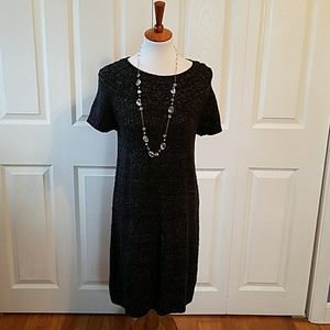 Womans Black Sweater Dress